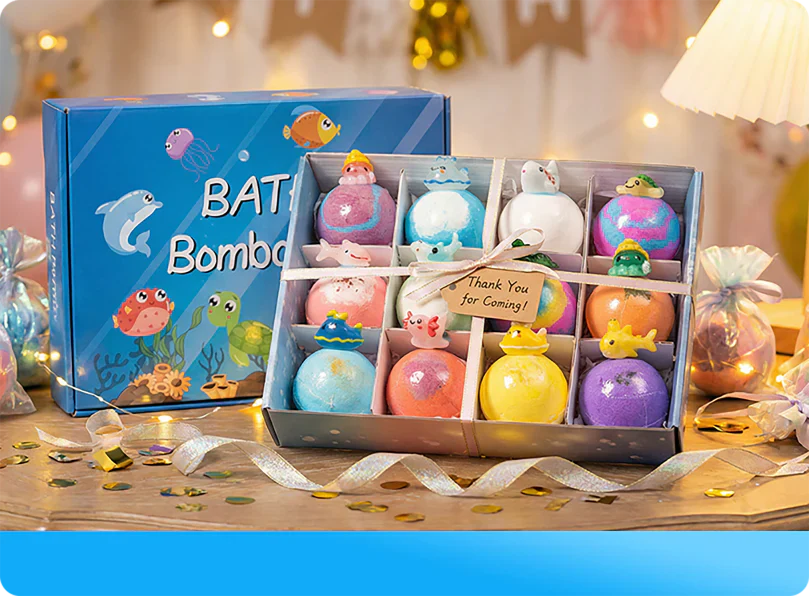 Krooft™ - 2PCS Bath Bombs Set with Toys Inside